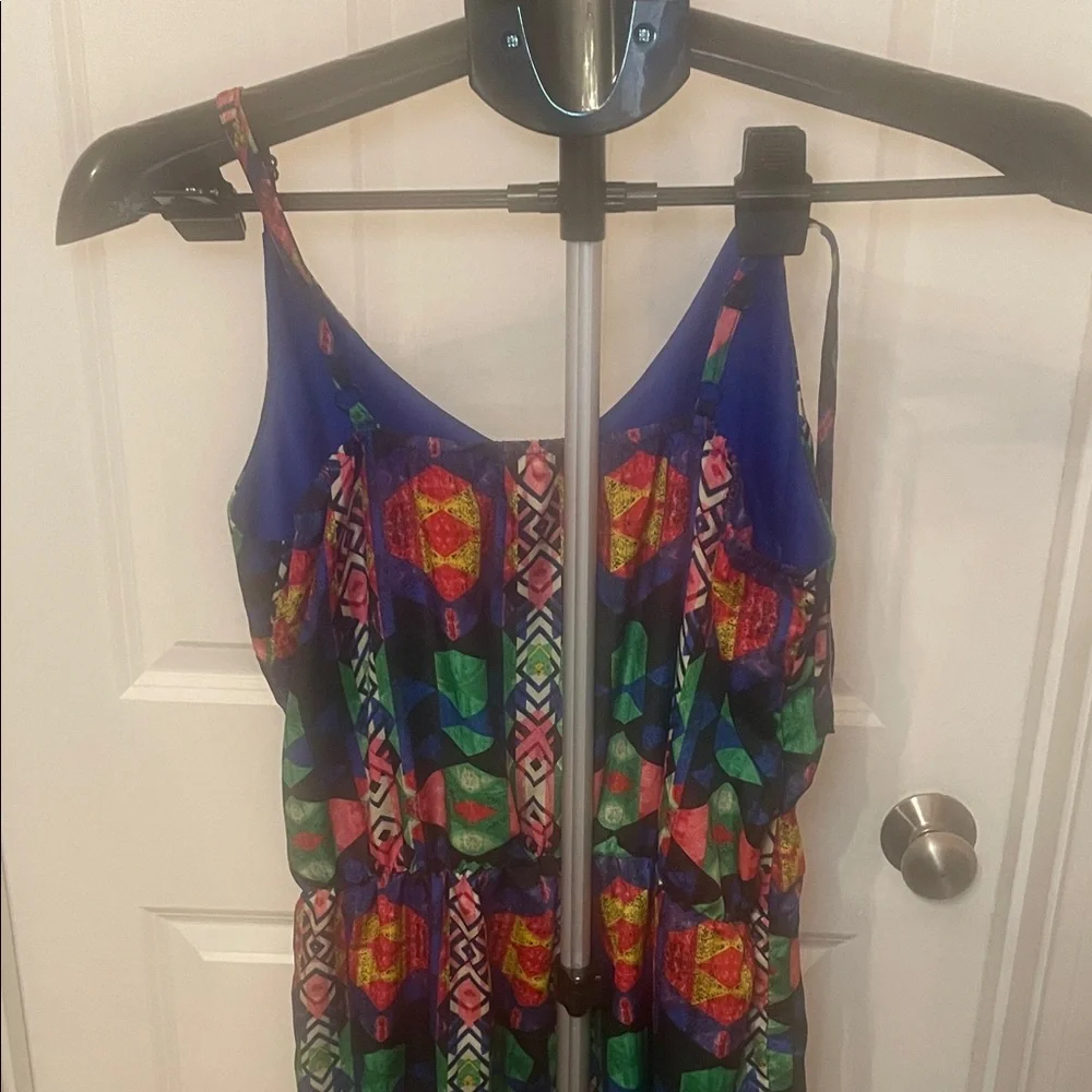 Multicolor Geometric Pattern Jumpsuit - Picture 5 of 7